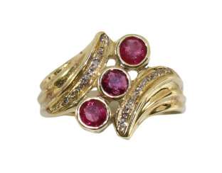 Rubin-Diamantring 585. Rubin-Diamantring 585.