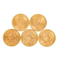 United Kingdom / South Africa - 3 x Souvereign + 2 x 2 edge, United Kingdom / South Africa - 3 x Souvereign + 2 x 2 edge,