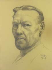 Sascha Schneider (discount) , self-portrait of the artist 1927 Sascha Schneider (discount) , self-portrait of the artist 1927