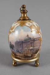 KPM Berlin Easter egg to the bottle with the castle view KPM Berlin Easter egg to the bottle with the castle view