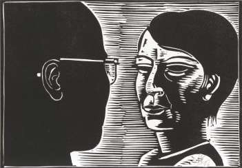 MATTHEUER, Wolfgang: self-portrait and wife MATTHEUER, Wolfgang: self-portrait and wife