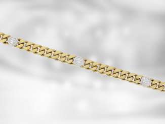 Strap / bracelet: unworn brilliant gold wrought bracelet made of 14K Gold, signed, hand-work, the court jeweller Roesner Strap / bracelet: unworn brilliant gold wrought bracelet made of 14K Gold, signed, hand-work, the court jeweller Roesner