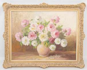 R. KRÜGER, floral still life, Germany, 20. Century R. KRÜGER, floral still life, Germany, 20. Century
