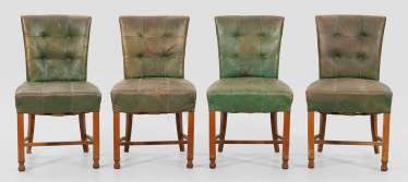 Set of four Art Deco dining room chairs Set of four Art Deco dining room chairs