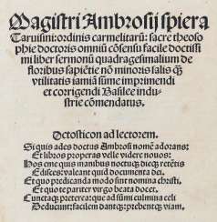Ambrosius of Spiera Tarvisinus. Ambrosius of Spiera Tarvisinus.