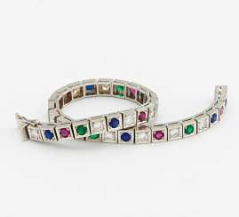 Color stone and diamond bracelet Color stone and diamond bracelet