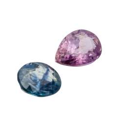 Mixed lot of 2 sapphires Mixed lot of 2 sapphires