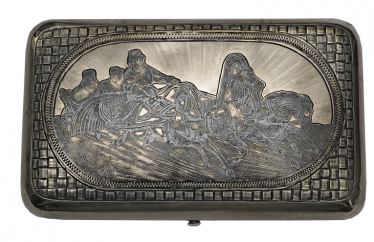 “The Troika cigarette case 1889. “The Troika cigarette case 1889.