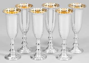 Six Champagne Goblets Six Champagne Goblets