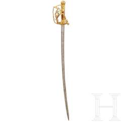 Sample saber made by Carl Eickhorn Solingen with a forged Damascus blade for the Republic of Latvia Sample saber made by Carl Eickhorn Solingen with a forged Damascus blade for the Republic of Latvia