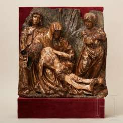 Relief panel depicting the Lamentation of Christ, Flemish, late 15th century Relief panel depicting the Lamentation of Christ, Flemish, late 15th century