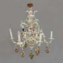 MEISSEN prunkvoller Kronleuchter, 19. Jahrhundert MEISSEN prunkvoller Kronleuchter, 19. Jahrhundert