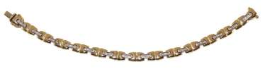 Brillantarmband in 585 WG/GG. Brillantarmband in 585 WG/GG.
