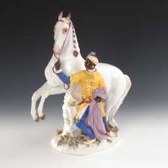 Mohr with mold, Meissen. Mohr with mold, Meissen.