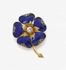 Brooch in the Form of a Pansy Brooch in the Form of a Pansy