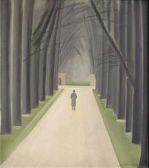 Парк аллея с прогулочной коляской, 1933 Парк аллея с прогулочной коляской, 1933