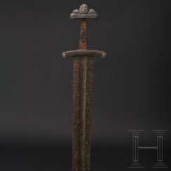 Viking sword with a hilt inlaid with silver, Northern Europe, 10th century Viking sword with a hilt inlaid with silver, Northern Europe, 10th century