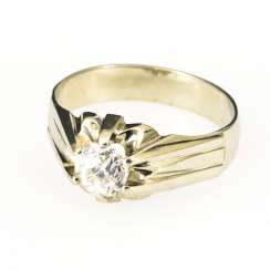 Men's ring with old European cut diamond Men's ring with old European cut diamond