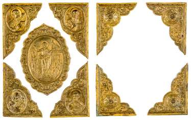Front and rear side, fitting for a gospel book Front and rear side, fitting for a gospel book