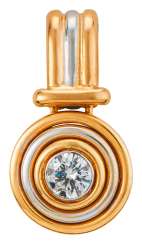 Bicolour pendant with brilliant Bicolour pendant with brilliant