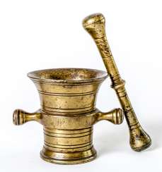 German mortar with pestle German mortar with pestle