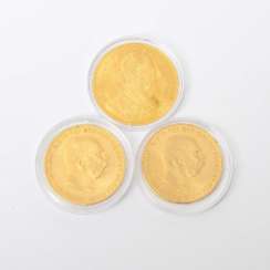 Österreich /GOLD - KonvoluTiefe: 2 x 100 Kronen 1915 NP, Österreich /GOLD - KonvoluTiefe: 2 x 100 Kronen 1915 NP,
