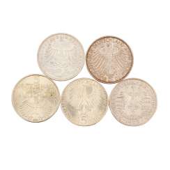 Germany Top 5 with 5 DM 1952 D, germanisches Museum Germany Top 5 with 5 DM 1952 D, germanisches Museum