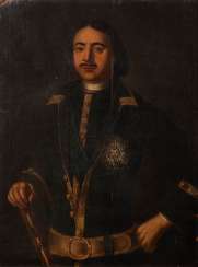 LOUIS CARAVAQUE (ALSO CARAVAC) 1684 Marseille - 1754 St. Petersburg (school / district) Peter the Great with the Order of St. Andrew in the uniform of the Preobrazhensky Leibgrad Regiment Oil on canvas LOUIS CARAVAQUE (ALSO CARAVAC) 1684 Marseille - 1754 St. Petersburg (school / district) Peter the Great with the Order of St. Andrew in the uniform of the Preobrazhensky Leibgrad Regiment Oil on canvas