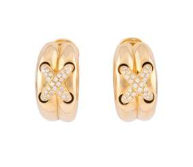 PAAR OHRCLIPS MIT DIAMANTBESATZ 'CHAUMET PARIS' PAAR OHRCLIPS MIT DIAMANTBESATZ 'CHAUMET PARIS'