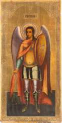 A MONUMENTAL ICON WITH THE ARCHANGEL MICHAEL A MONUMENTAL ICON WITH THE ARCHANGEL MICHAEL
