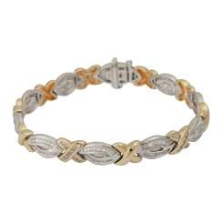 Bracelet with diamonds together approx 2,0 ct, Bracelet with diamonds together approx 2,0 ct,