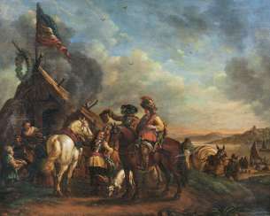 Resting Cavalrymen. Philips Wouwerman, in the nature of the Resting Cavalrymen. Philips Wouwerman, in the nature of the