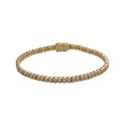 WEMPE Rivièrearmband ausgefasst mit 63 Brillanten, zusammen ac 1,2 ct, WEMPE Rivièrearmband ausgefasst mit 63 Brillanten, zusammen ac 1,2 ct,