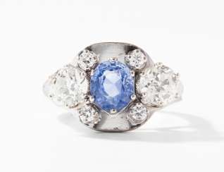 Saphir-Diamant-Ring Saphir-Diamant-Ring
