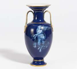 Porcelain vase with allegories Porcelain vase with allegories