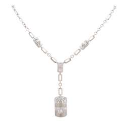 BULGARIAN Y-necklace with brilliant trim, BULGARIAN Y-necklace with brilliant trim,