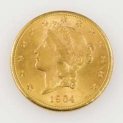 USA /GOLD - 20 Dollars 1904 S, USA /GOLD - 20 Dollars 1904 S,