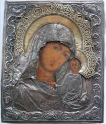 russische Ikone der Kasaner Gottesmutter Silber 84 Versuch russische Ikone der Kasaner Gottesmutter Silber 84 Versuch