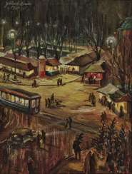 Christmas market at Sendlingertorpl. Christmas market at Sendlingertorpl.