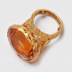 Extravagant Designerring avec un Minas Gerais-Citrine Extravagant Designerring avec un Minas Gerais-Citrine