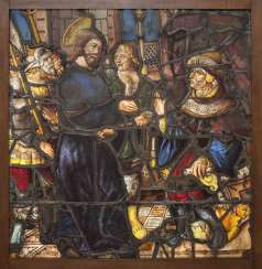 Grosses Glasgemälde "Christ before Pilate" Grosses Glasgemälde "Christ before Pilate"