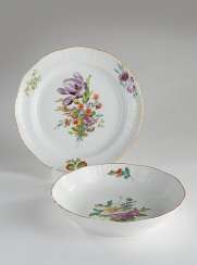 Two plates from the everyday service Two plates from the everyday service