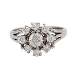 Ring studded with brilliant-cut diamonds, Ring studded with brilliant-cut diamonds,