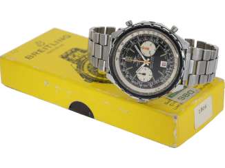 Armbanduhr: vintage Breitling Chronograph, Breitling Navitimer 1806 Chrono-Matic, von 1967 mit Originalbox Armbanduhr: vintage Breitling Chronograph, Breitling Navitimer 1806 Chrono-Matic, von 1967 mit Originalbox