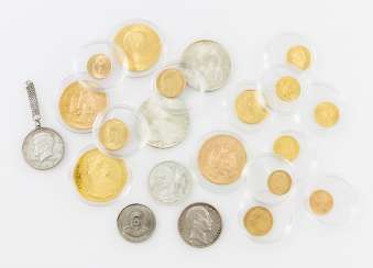 Very nice 21-piece collection of coins and medals in GOLD and SILVER Very nice 21-piece collection of coins and medals in GOLD and SILVER