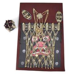 Mounted Bone Apron, Two Mounted Bone Apron, Two