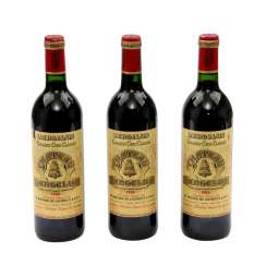 3 Flaschen CHATEAU ANGELUS St. Emilion Grand Cru 1988 3 Flaschen CHATEAU ANGELUS St. Emilion Grand Cru 1988