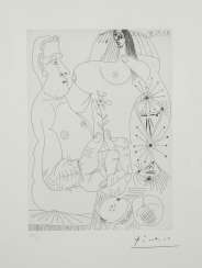 PABLO PICASSO 1881 Málaga - 1973 Mougins SHEET 71 FROM THE SERIES '156 GRAVURES' PABLO PICASSO 1881 Málaga - 1973 Mougins SHEET 71 FROM THE SERIES '156 GRAVURES'