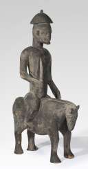 Very large equestrian figure of a village police officer Very large equestrian figure of a village police officer