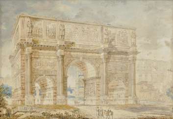 Franz Kaisermann - Roman views: Colosseum - Arch of Constantine Franz Kaisermann - Roman views: Colosseum - Arch of Constantine